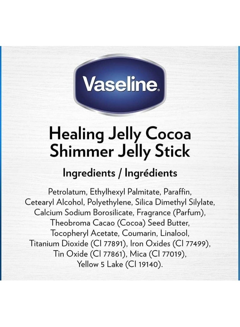 Vaseline Unilever Cocoa Shimmer Jelly Stick Glow Up Body Luminizer For Dewy Radiant Skin 40 g Moisturizing Skin Care - Image 4